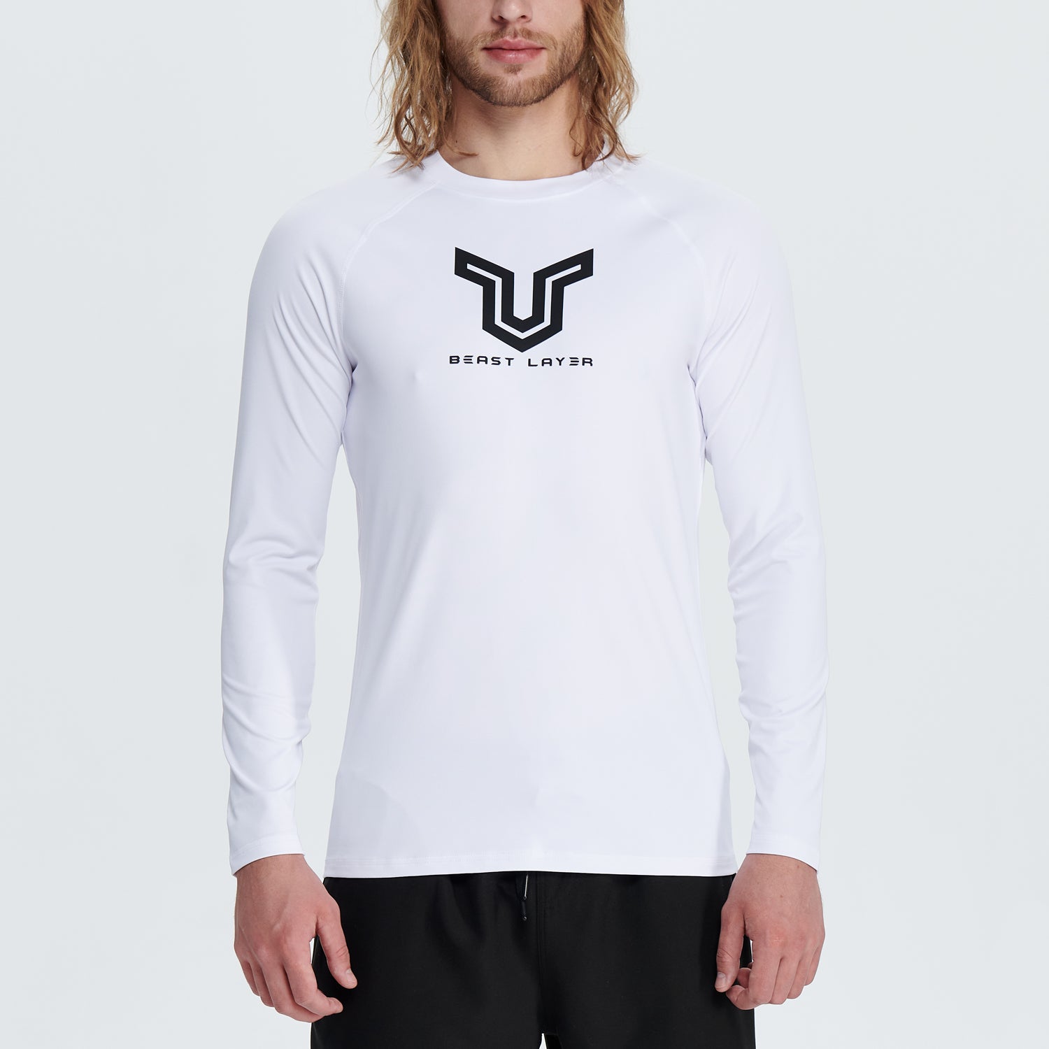 Beast Surf 衬衫 UPF50+ 男士防晒衣 - 白色